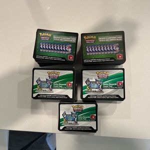 TCG Pokemon Code Cards, unused from various sets